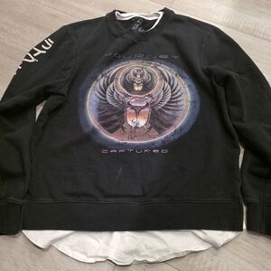 Eleven Paris Black Graphic Crewneck Sweater